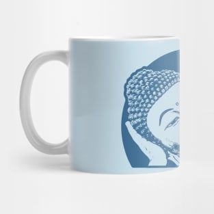 Reclining Buddha Art Navy Color Mug